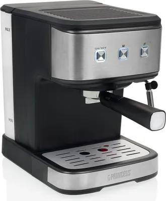 Produktbild von Princess 01.249441.01.750 Espresso- und Kapselmaschine, Espressomaschine, 1,5 l, Kaffeekapsel, Gemahlener Kaffee, 850 W, Schwarz, Edelstahl