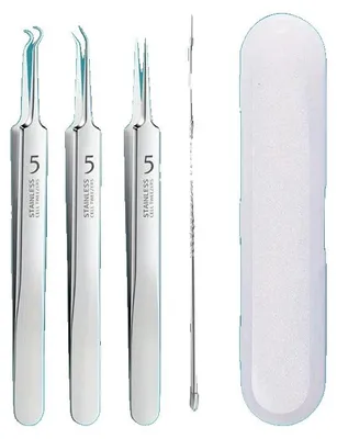 Produktbild von Akneentfernung Werkzeugset, Edelstahl, Ergonomisches Design, 4PCS