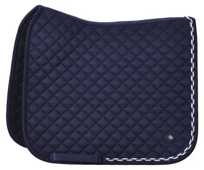 Dressur-Schabracke Baumwollmix, Rautensteppung, Glitzer, navy, Full