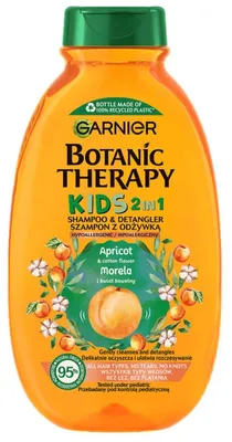 Zdjęcie produktu dla GARNIER Botanic Therapy Kids Szampon z odżywką 2w1 Morela i Kwiat Bawełny 250ml