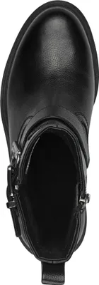 Produktbild von Tamaris Damen Stiefelette Boot Zierriemen Profilsohle Zierschnalle 1-25480-43, Größe:39 EU, Farbe:Schwarz