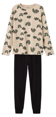 Produktbild von Name IT Jungen Boy Nachtwäsche-Set Langarm Nachtwäsche Set, Peyote, 98-104 EU