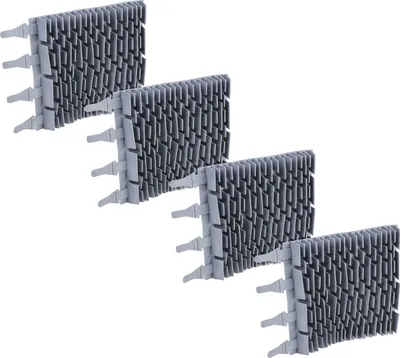 Produktbild von vhbw 4x Bürste Ersatz für Zodiac R0764900, R0774900 für Poolroboter, Poolsauger - Aus Gummi, 24,8 x 18 x 2,8 cm