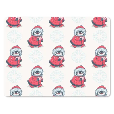 Produktbild von MuchoWow® Mauspad Mousepad Pinguin - Schnee - Brief - Weihnachten - Muster 23x19 cm - Mousepads - Maus Mat - Pad - Mausunterlage - Schreibtischunterlage - Mauspad