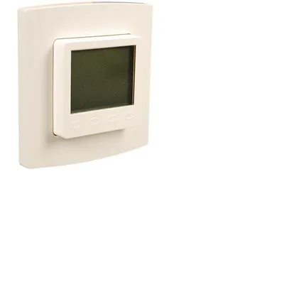 Produktbild von ALRE UP-Uhrenthermostat 50x50 mit Rahmen, RAL9010glanz