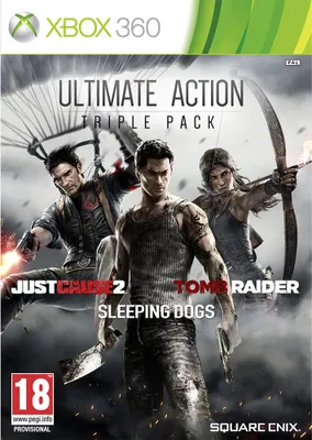 Produktbild von Square Enix Ultimate Action Pack : Tomb Raider + Just Cause 2 + Sleeping Dogs, Xbox 360