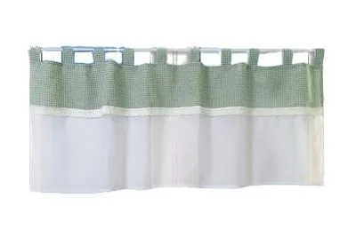 Produktbild von Design Schlaufen Scheibengardine Landhaus grün BxH 48x140cm