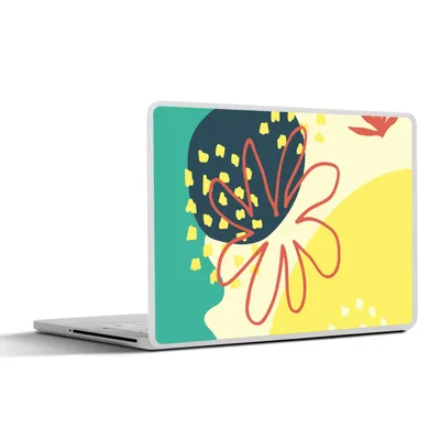 Produktbild von MuchoWow® Laptop Aufkleber Sticker Cover Sommer - Blume - Pastell 31x22.5 cm - Laptop-Deko