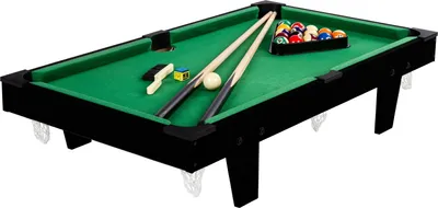 Obrázek produktu pro Mini kulečníkový stůl + příslušenství, 92x52x19cm, černý, kulečník