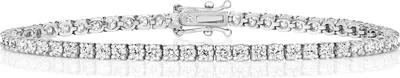 Produktbild von Wunderschönes 18 Karat (750) Weißgold Diamant Tennis Armband Brillant-Schliff 4.54 Karat GH - SI1 - 18cm, 9 Gramm; TRS21373