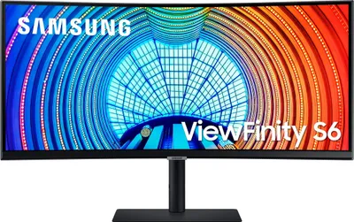 Produktbild von Samsung ViewFinity S6 S34A650UBU - S65UA Series - LCD-Monitor - gebogen - 86.4 cm (34") - 3440 x 1440 UWQHD @ 100 Hz