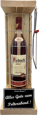 Produktbild von Asbach Uralt - Alles Gute zum Polterabend - Eiserne Reserve Gitterkäfig Geschenk zum Polterabend