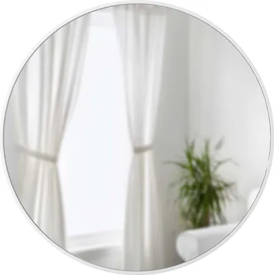 Immagine prodotto di 358370-660 - HUB Specchio da parete rotondo 94 cm, bianco