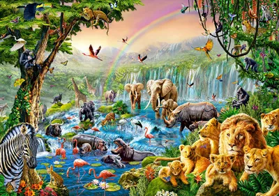 Produktbild von Castorland Jungle River 500 pcs, 500 Stück(e), Fauna, 9 Jahr(e)