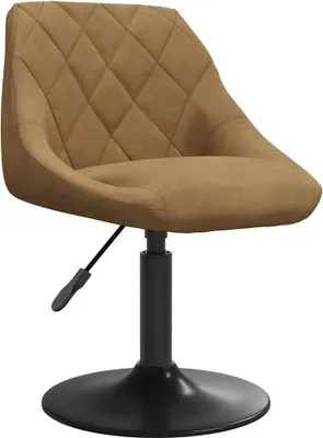 Produktbild von vidaXL Barhocker Samt Braun, höhenverstellbar & 360° drehbar, 62,5-77,5 cm hoch