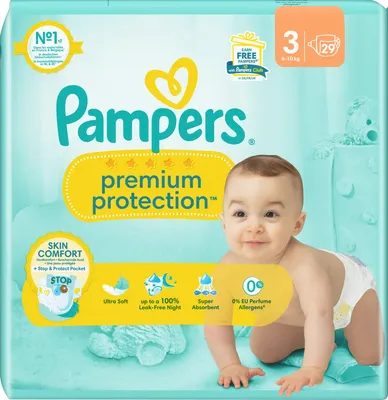 Produktbild von Pampers Windeln Premium Protection Gr. 3 Midi (6-10 kg), 29 St
