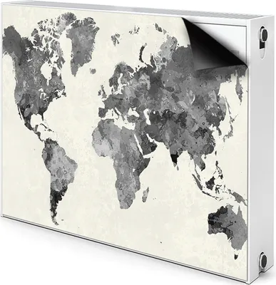 Produktbild von Magnet Heizung Verkleidung Abdeckung Heizung Heizkörperabdeckung 90x60 cm  - Karte, alt, Welt