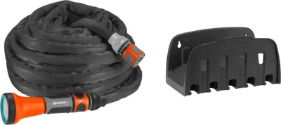 Produktbild von Gardena Textilschlauch Liano 15m mit Wandschlauchhalter -Aktion