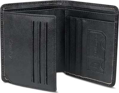 Produktbild von Conisy Herren, klass. Lederbrieftasche, RFID-Block, kleine Männerbrieftasche, schwarz, kompakt und stilvoll