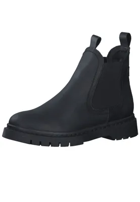 Produktbild von Tamaris Damen Chelsea Boots/ Stiefeletten Schwarz Glattleder Größe: 36