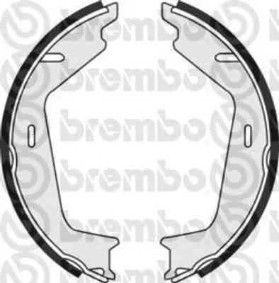 Produktbild von Brembo Bremsbackensatz, Feststellbremse Hinterachse S 86 511