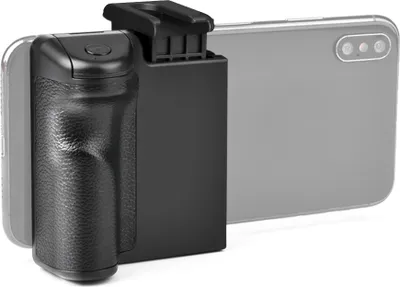 Obrázek produktu pro Bezdrátový grip pro smartphone, vlog, držák na selfie telefon, stabilizátor s držákem na studenou objímku, 1/4" otvor pro šroub, odnímatelná náhrada dálkové spouště pro iPhone 15/14/13/12 a telefony se systémem Android