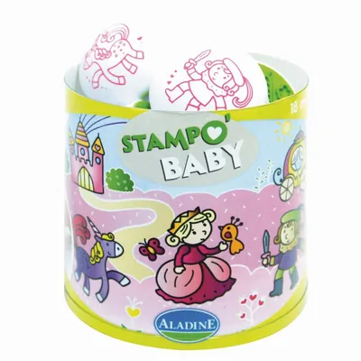 Produktbild von Aladine Stempelset Prinzessin für Babys - kreatives Stempelspielzeug