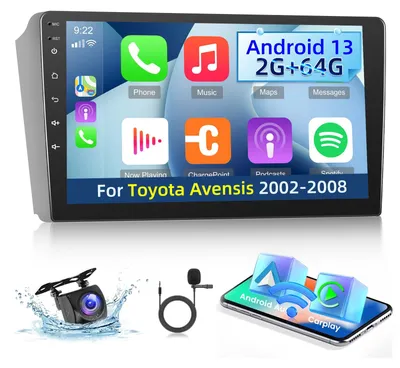 Immagine prodotto di [2+64G] Autoradio da 13 pollici con CarPlay wireless e Android Auto - GPS e radio FM/RDS