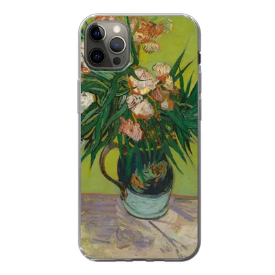 Produktbild von MuchoWow® Handyhülle Schutzhülle Hülle für iPhone 12 Pro Max Der Oleander - Vincent van Gogh Silikon Softcase Handy Hülle - Hartschale