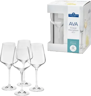 Produktbild von VAN WELL Weinglas "Ava" 4er Karton 802364 4009290183192