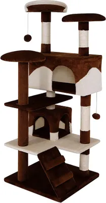 Produktbild von lionto Kratzbaum Höhe 130 cm, braun/beige