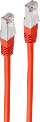 Produktbild von Patchkabel cat 6 S/FTP PIMF Halogenfrei rot 0,5m