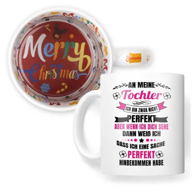 Produktbild von 22Feels Weihnachtsgeschenk Tochter Geschenk 18 Jahre Kinder Tasse Mädchen Abi Uni Bachelor Master Haferl Teenager Weihnachten
