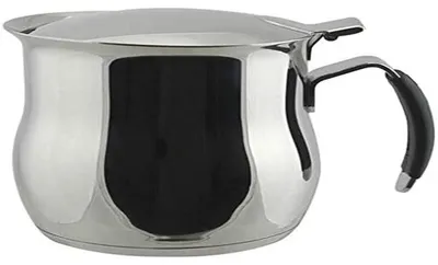 Kanne 200 ml Edelstahl 18/10 Induktion Silikongriff Klappdeckel