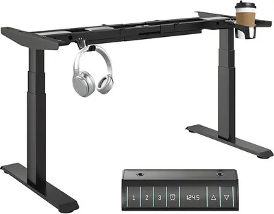 Imagen del producto de Escritorio con altura ajustable, estructura ergonómica para escritorio de pie y sentado