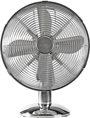Zdjęcie produktu dla Wentylator stołowy | Zasilanie sieciowe | Średnica: 300 mm | 35 W | Oscylacja | 3-biegowa | Chrom