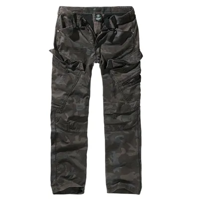 A pair of camouflage cargo pants.