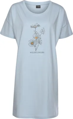 Produktbild von Vivance Dreams Bigshirt bordeaux + hellblau Größe 36/38