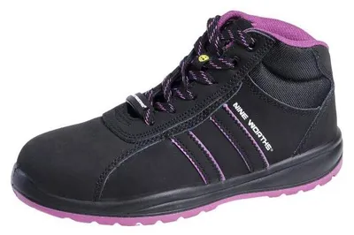 Image de Chaussures de Sécurité Montantes Femme Venus - Taille 38 - Noir - Résistant et Confortable - D-Work