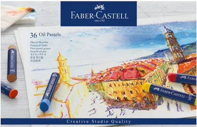 Produktbild von FABER-CASTELL Ölpastellkreiden 36er Kartonetui 2 Stk