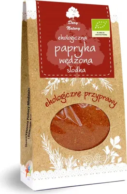 Zdjęcie produktu dla PAPRYKA SŁODKA WĘDZONA50 g - DARY NATURY
