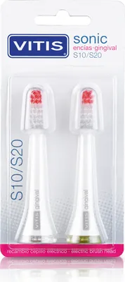 Produktbild von VITIS Sonic Encias-Gigival S10/S20 2er Pack ErsatzbÃ1/4rstenköpfe