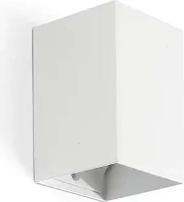 Produktbild von LUNE glatte weiße quadratische Wandleuchte mit Schalter 40530