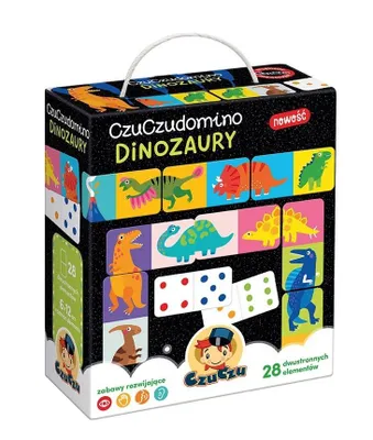Zdjęcie produktu dla CzuCzu Domino Dinozaury gra edukacyjna dla dzieci