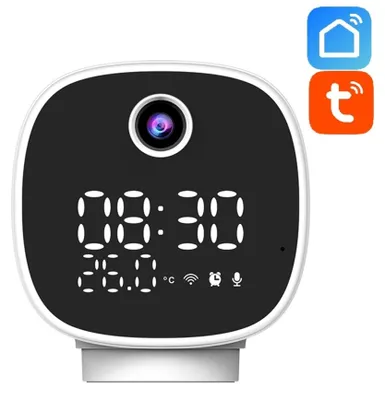 Produktbild von Solight Heimkamera mit Nachtlicht und Uhr 1D81