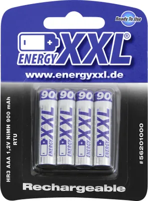 Produktbild von energyXXL Micro Akkus 900 mAh RTU TYP AAA 1,2V 4 Stück