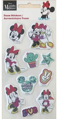 Produktbild von Disney Minnie Smiles puffy Schaum Aufkleber Set