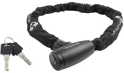 Zdjęcie produktu dla Zamek łańcuchowy C 6.8,5, M-WAVE, stalowy, długość = 850 mm, średnica = 6 mm, kolor czarny