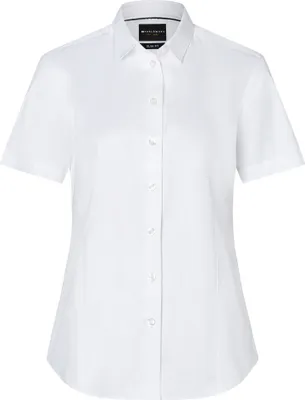 Produktbild von KARLOWSKY Damen Bluse ACTIVE-STRETCH Kurzarm Modern-Fit Weiß 3XL