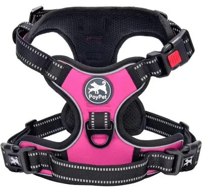 Produktbild von Hundegeschirr mit Front-D-Ring Rosa Größe M
